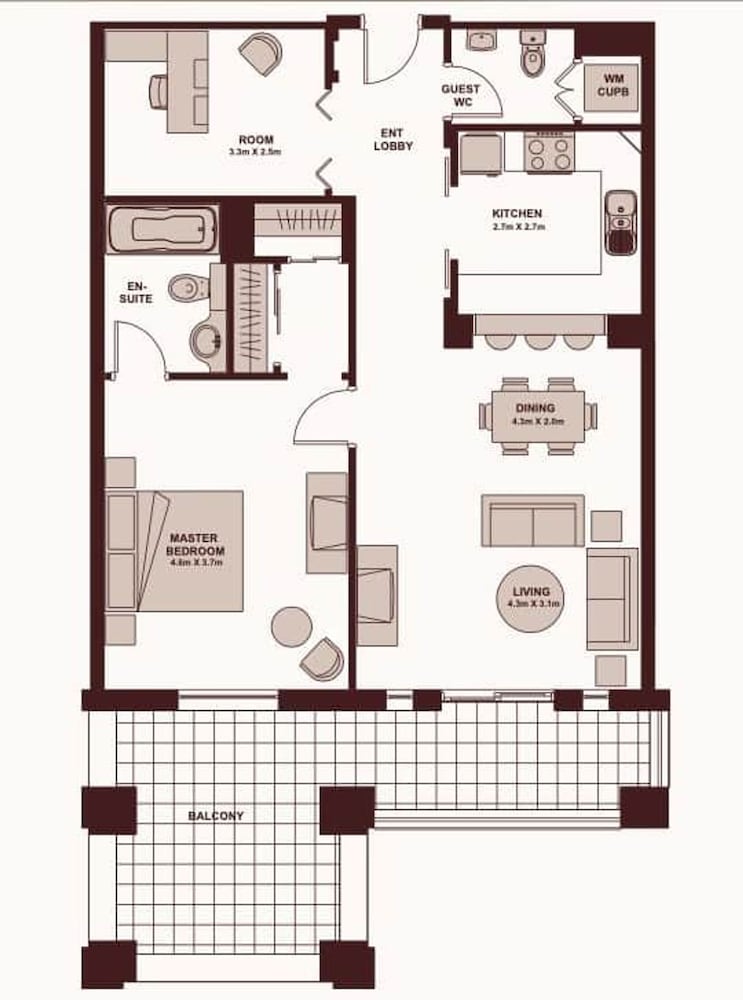 Luxury 2BR Apartment With Full Burj Khalifa View 2-min Walk to Dubai Mall