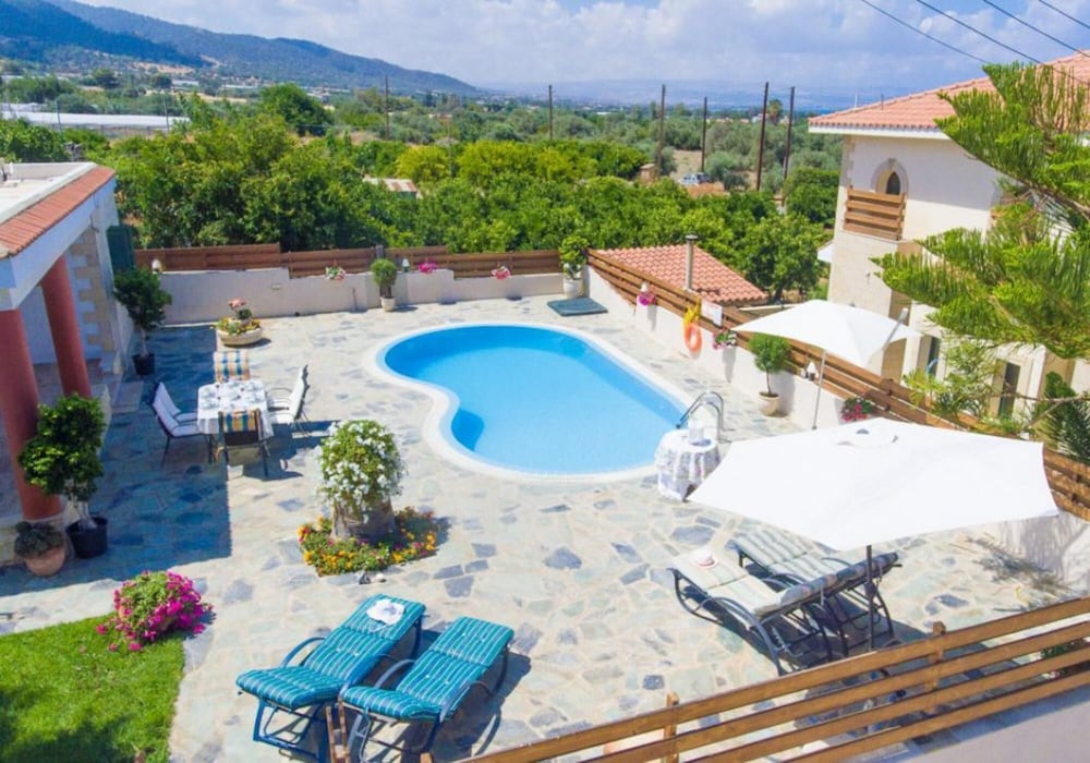 Villa Constantinos Large Private Pool Walk to Beach Sea Views A C Wifi Car Not Required - 2220 view 5