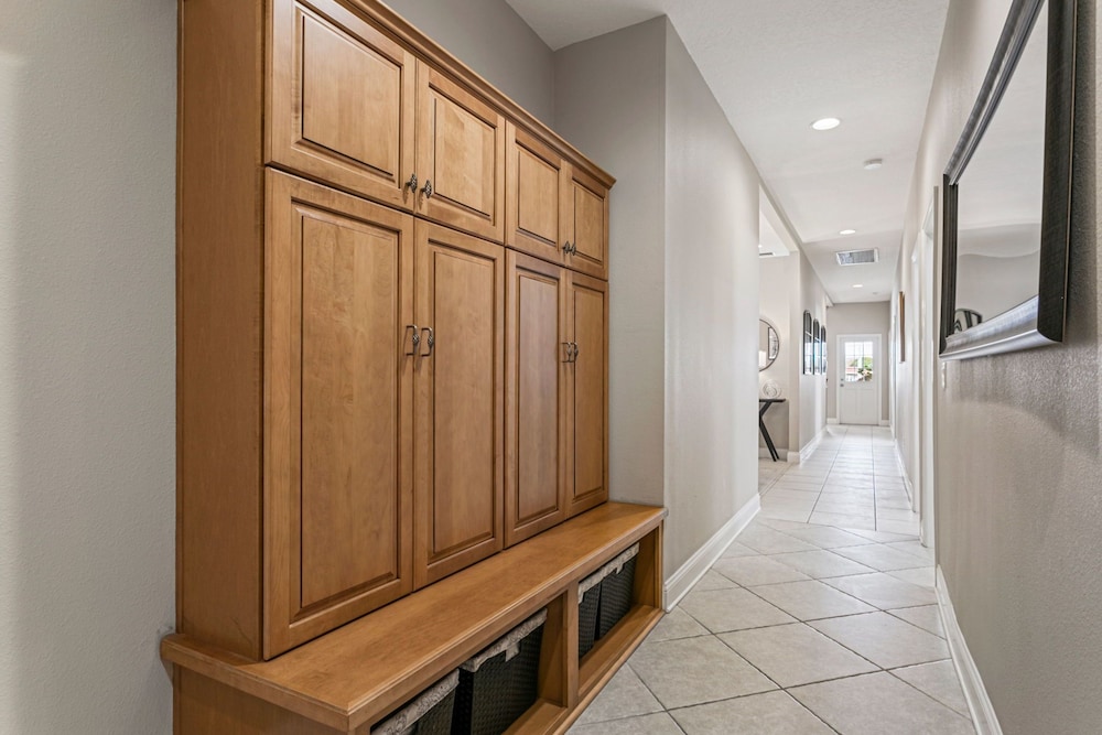 Waterfront Pool Pickleball Court Game Room