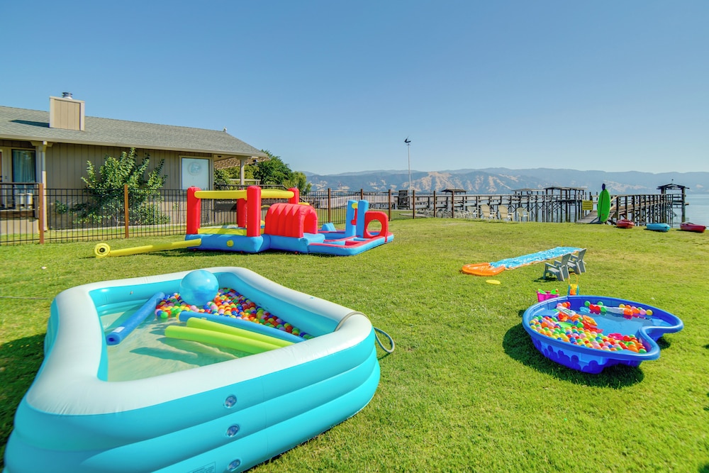 Hot Tub, Views & Dock! Playful Home on Clear Lake