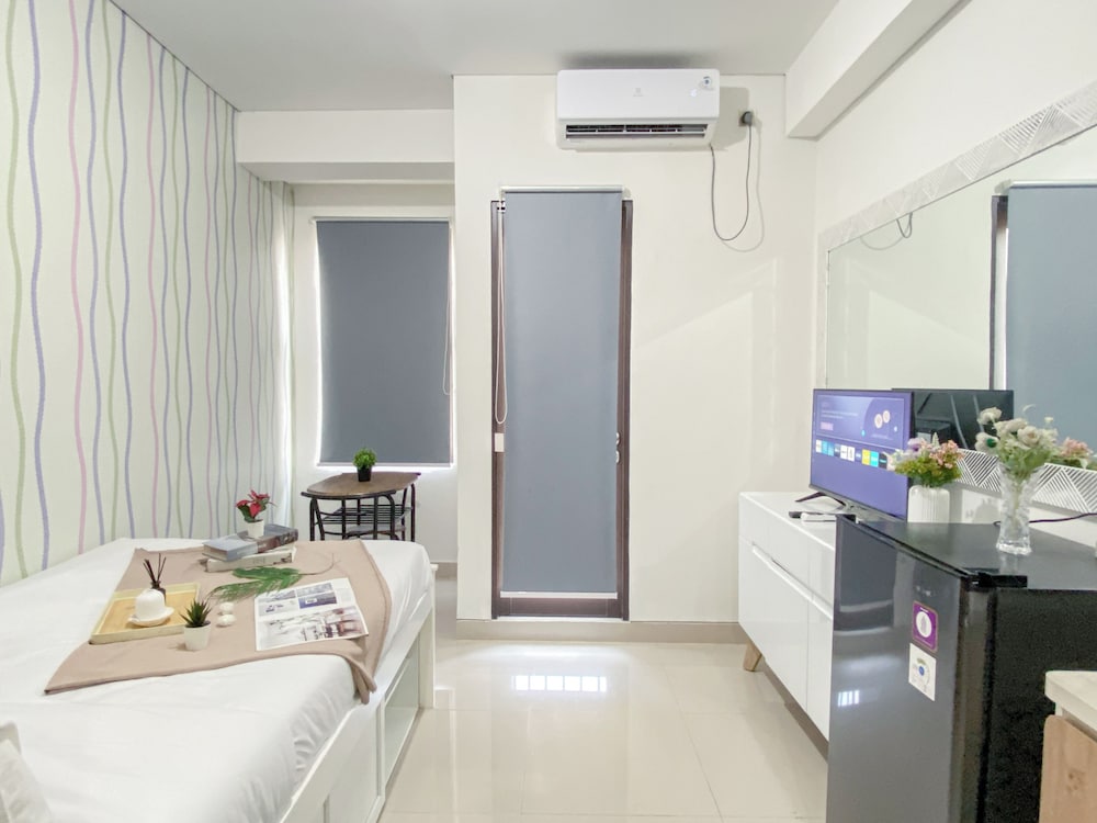 Modern Neutral Studio Room Transpark Cibubur Apartment
