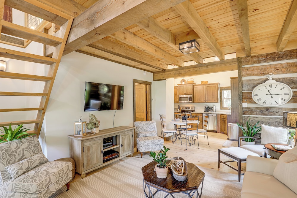 Hike, Leaf Peep & More: Sleek Cabin in Weaverville
