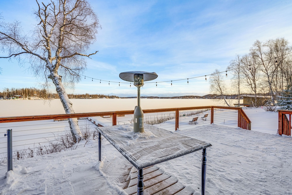 Scenic Waterfront Big Lake Home: Fish, Boat, Sled!