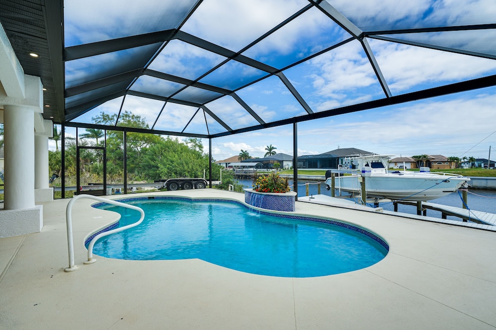 Waterfront Cape Coral Home w/ Pool + Boat Dock!