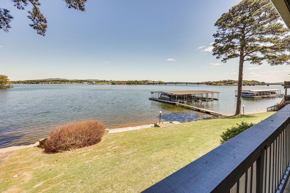 Hot Springs Lakefront Condo w/ Marina Access!