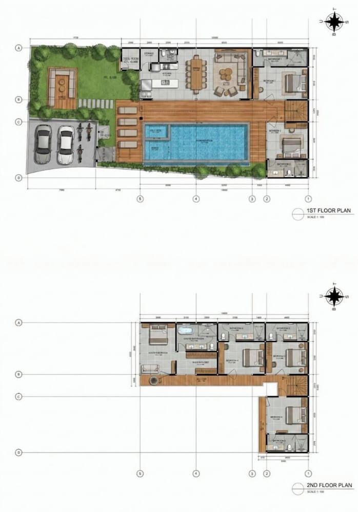Elegant 6BR Canggu Villa Steps From the Ocean