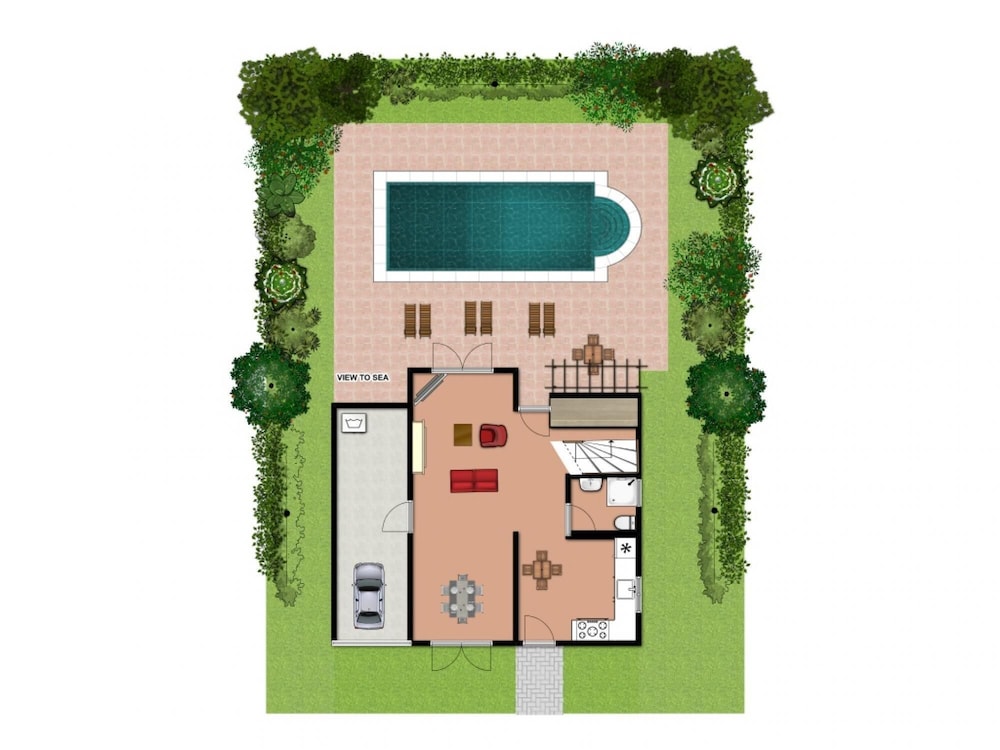 Villa Eufrosini Large Private Pool Walk to Beach Sea Views A C Wifi Car Not Required - 2301 view 3