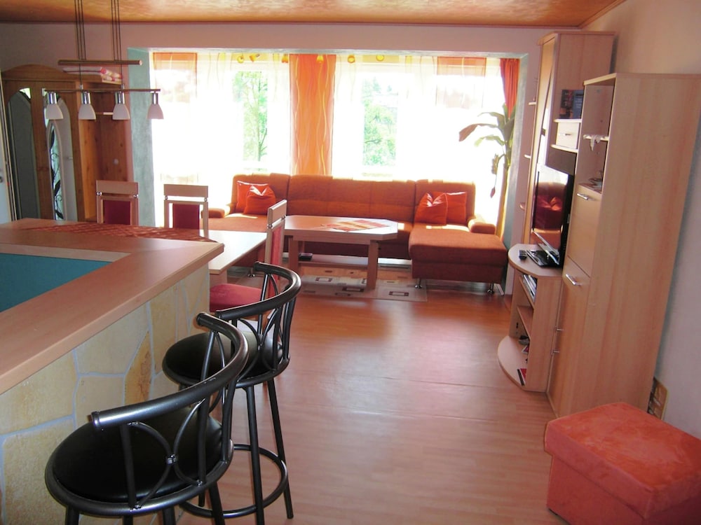Roomy Apartment in Lichtenhain With Pond