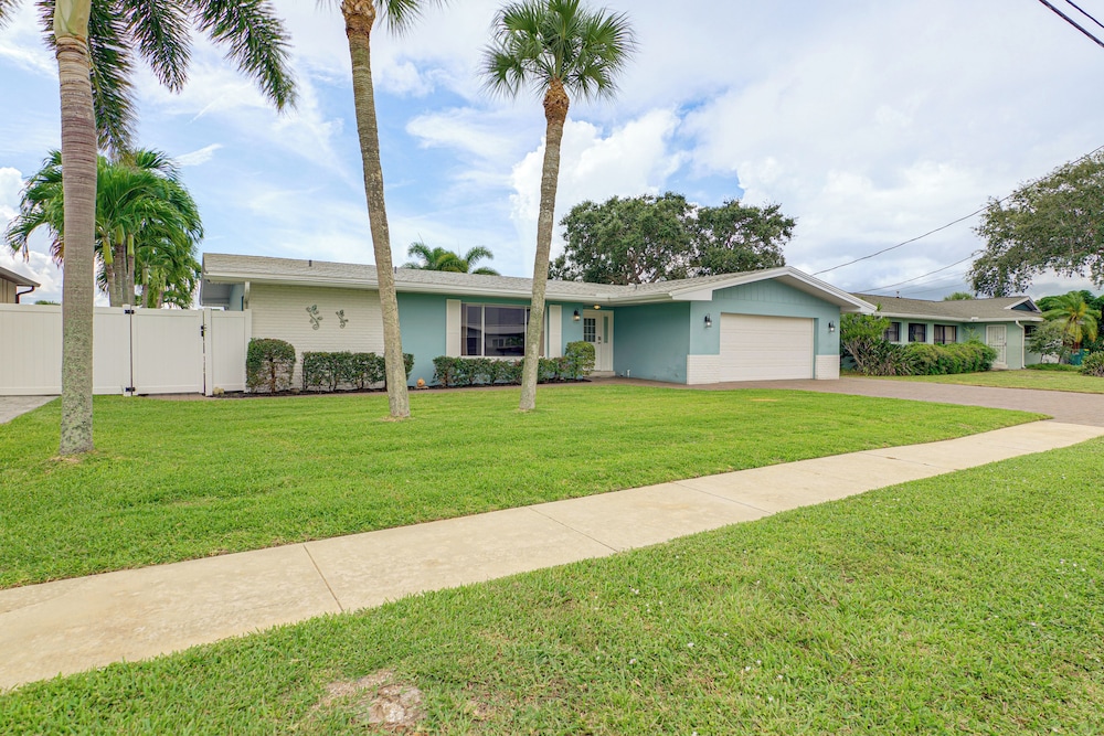 Canal-front Retreat w/ Boat Dock on Merritt Island