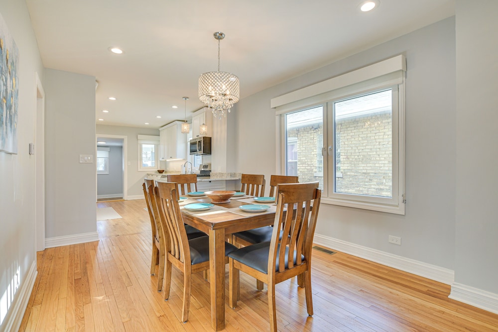 2 Mi to Northwestern: Updated Home w/ Game Room!