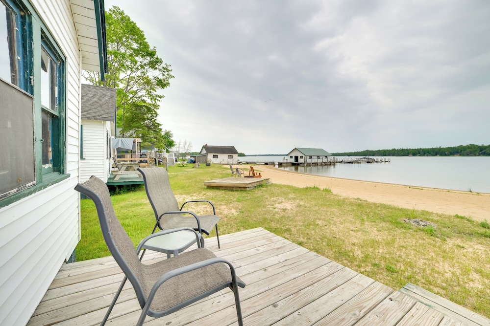 Dock & Beach Access: Lakefront Cabin in Cedarville