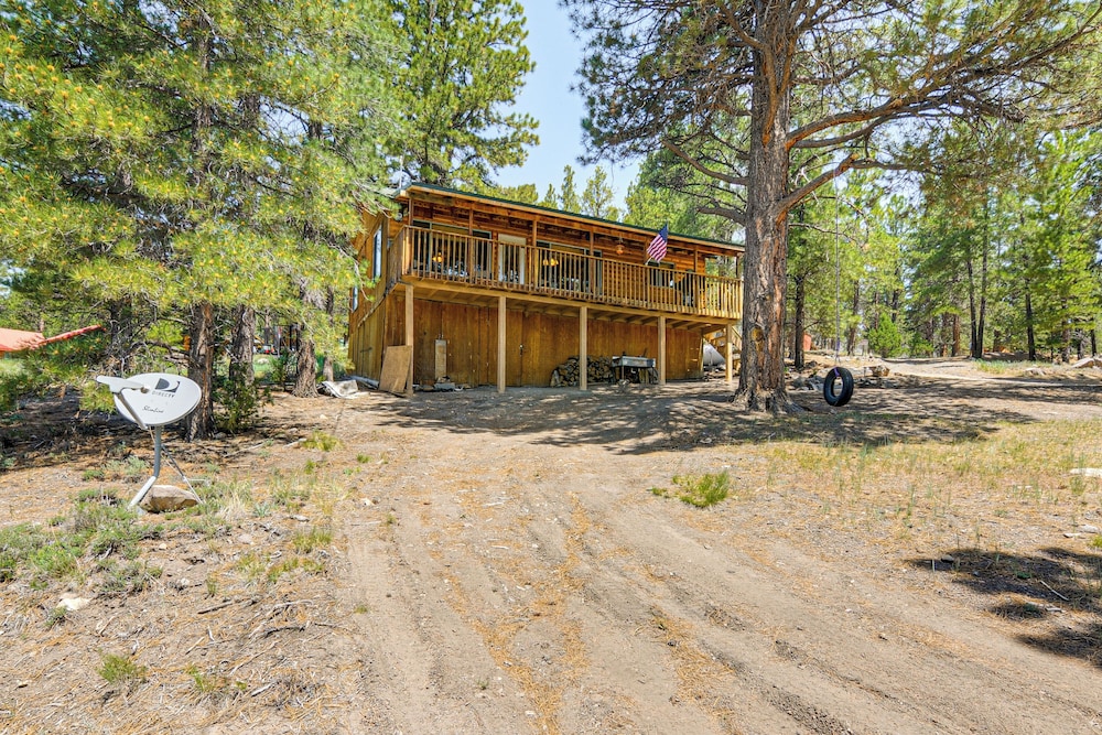 Furnished Deck & Mountain Views: Panguitch Cabin