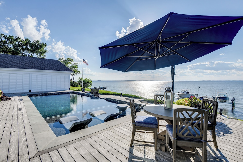 Pool & Stunning Water Views: Kent Island Home!