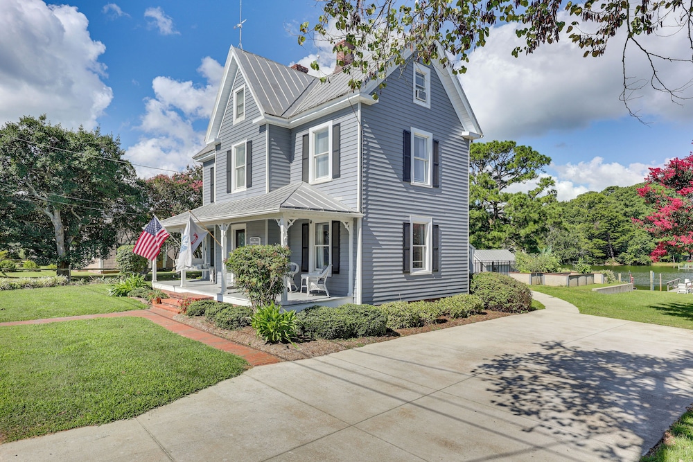 Historic Waterfront Home w/ Dock in Reedville!