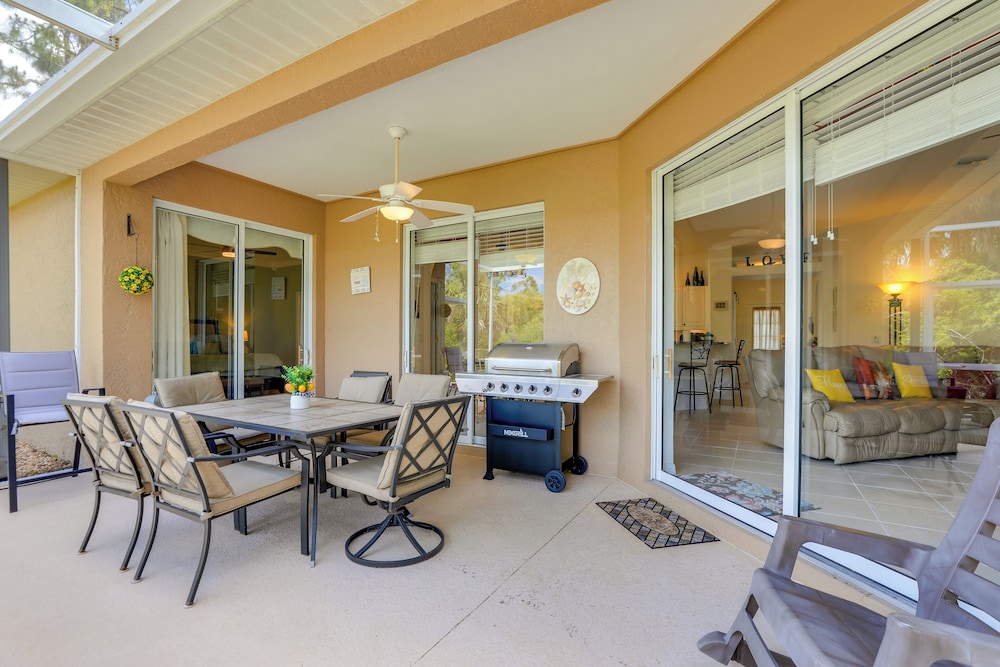 Screened Patio & Canal Views: Home in North Port!