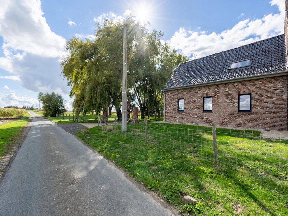 Spacious Holiday Home With Pond in Poperinge