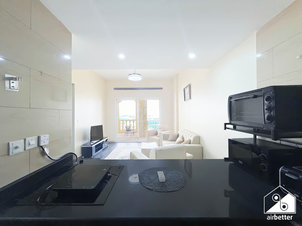 Peaceful Lagoon View l 1BR in RAK With Balcony