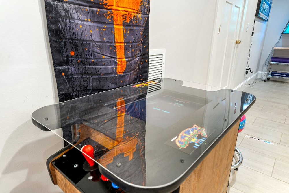 Golf-front Personal Arcade Hot tub Outdoor Kitchen