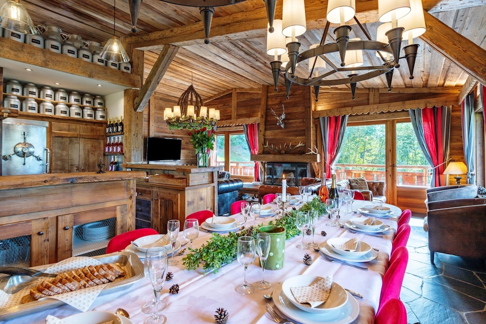 Luxueux Chalet Baron Meg ve vue Jaccuzi Pour 12