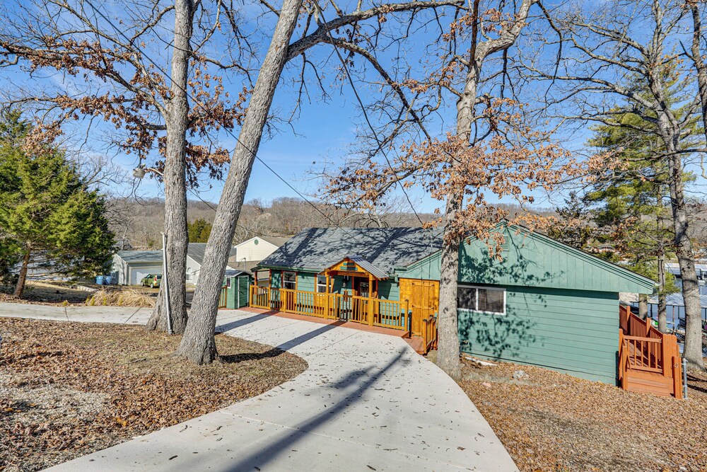 Central Waterfront Home w/ Dock in Lake Ozark!