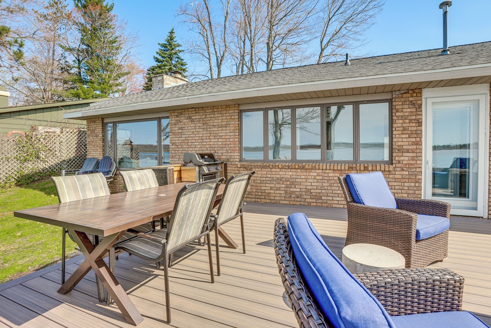 Dock & Views: Lake Mitchell Home in Cadillac!