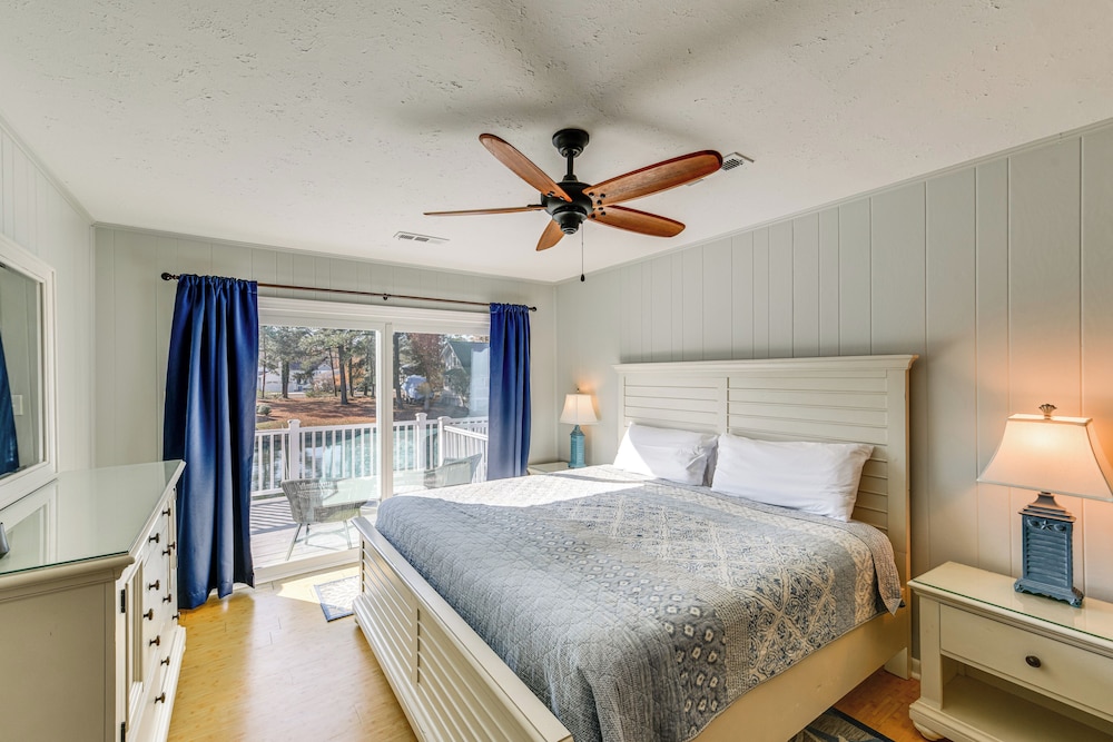 Private Dock & Deck: Waterfront Ocean Pines Home
