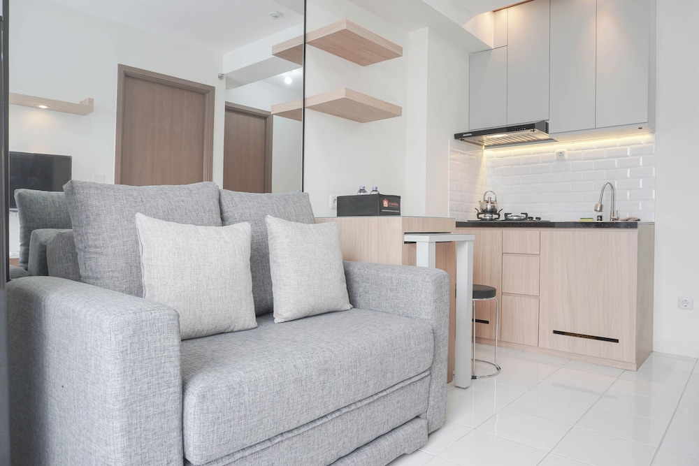 Homey and Minimalist 2BR at Podomoro Golf View Apartment