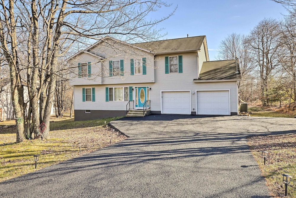 Hot Tub, Game Room: Peaceful Poconos Home! view 3