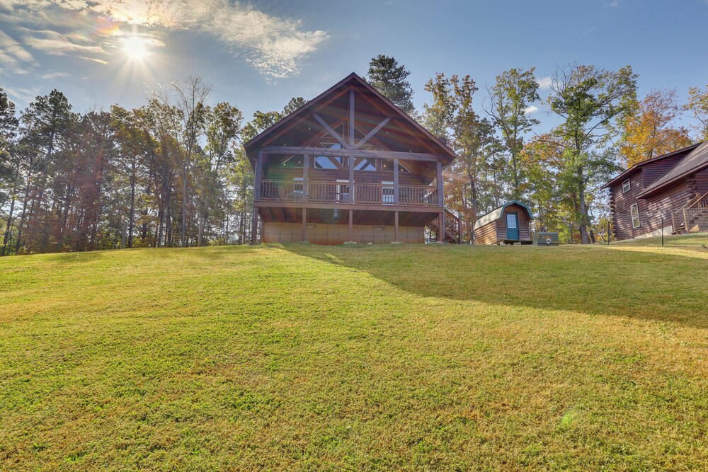 1 Mi to Current River: Sunset-view Van Buren Cabin view 4