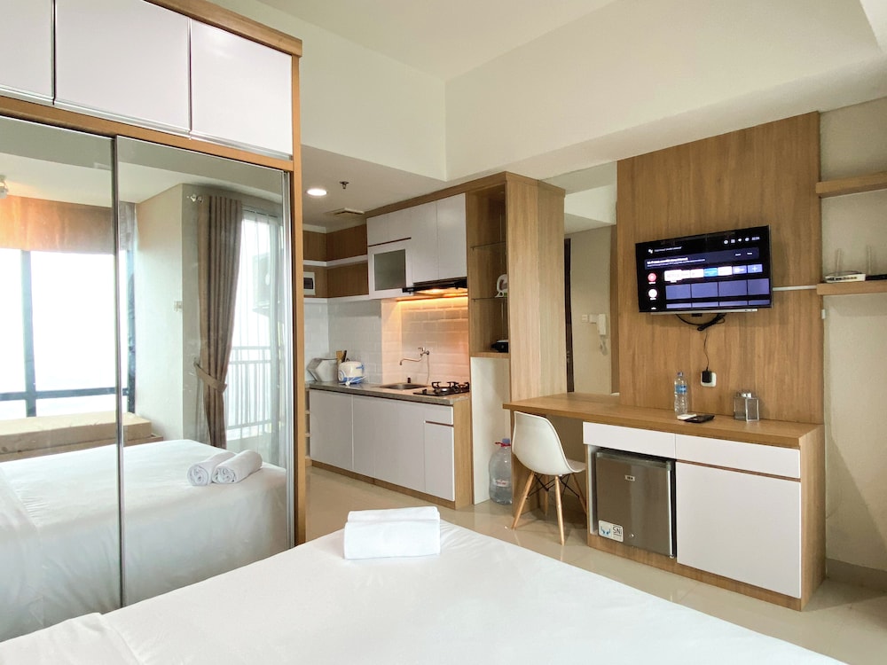 Wooden Style Studio At Lrt City Bekasi Apartment