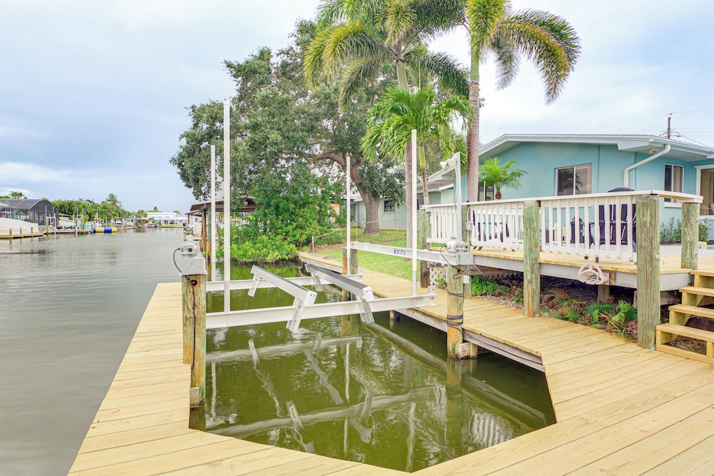Canal-front Retreat w/ Boat Dock on Merritt Island