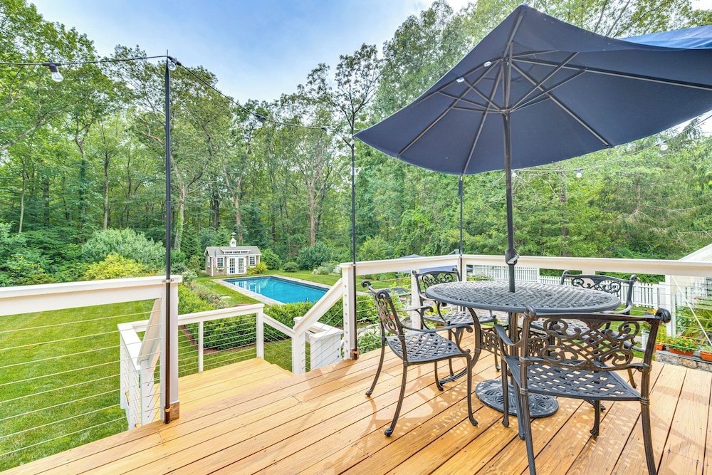 Pool, Gardens & Hot Tub: Luxe Sandy Hook Home!