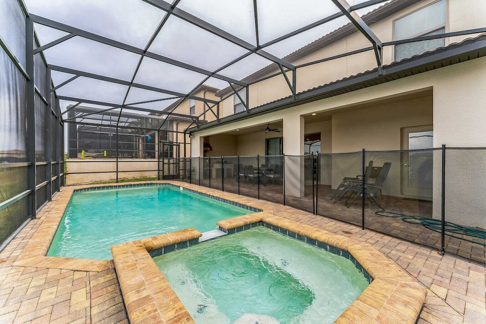 Sleeps 20! Resort Home Near Disney, Pool+game Room Twice-as-nice by Avantstay