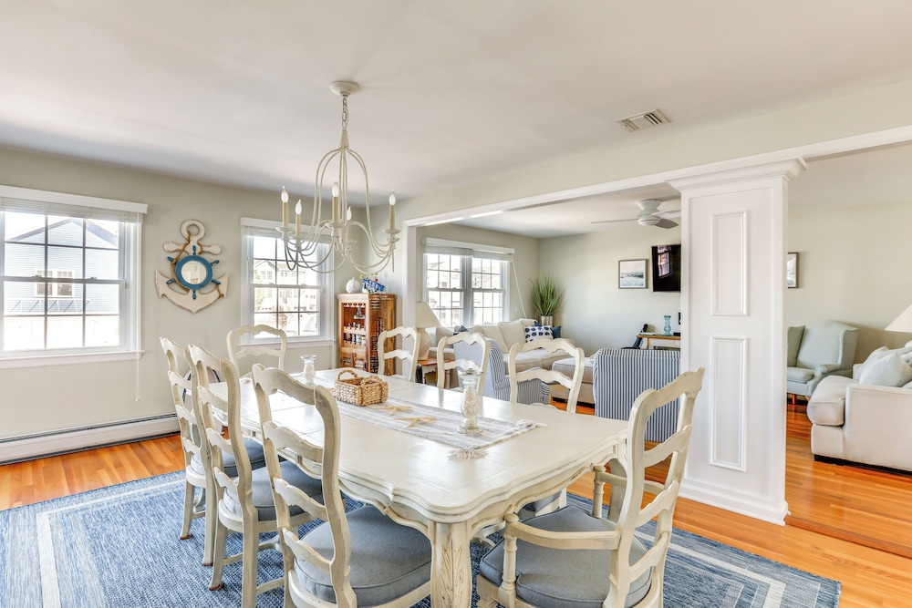 Walk to Beach: Waterfront Mantoloking Gem w/ Deck!