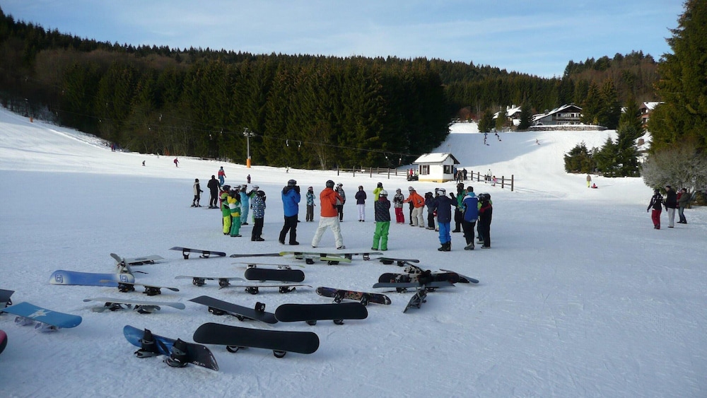 House Sunshine on the ski Slope
