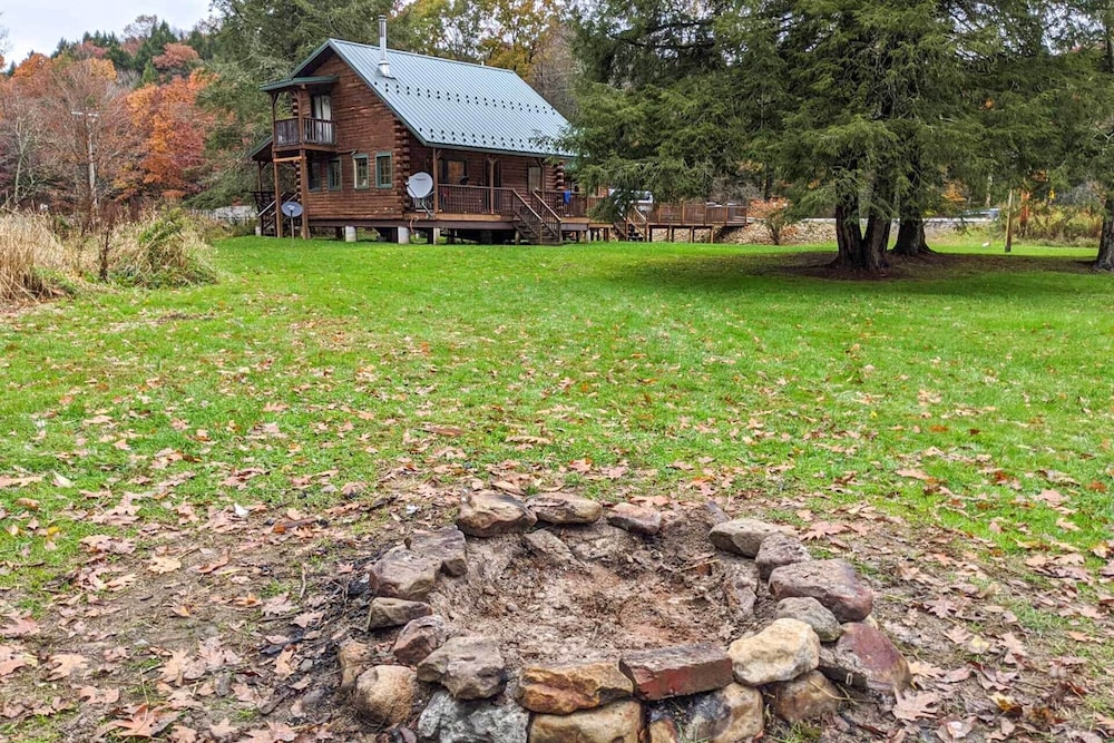 Titusville Vacations - Scenic Log Cabin With Fire Pit  Stocked Creek! - Property Image 3