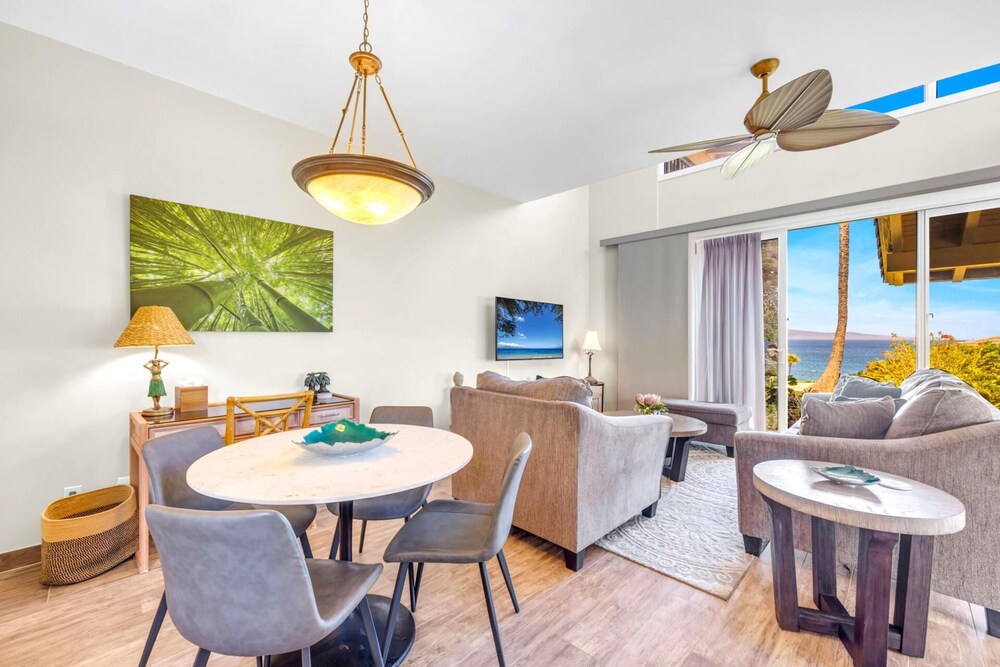 NEW KBM Resorts Free CAR Kapalua Bay Villas Ocean View 1-bedroom Condo Steps to Beach With Spacious Lanai! Kbv-24g3