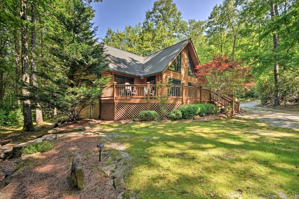Sapphire Log Cabin w/ Wraparound Deck + Fire Pit! view 2