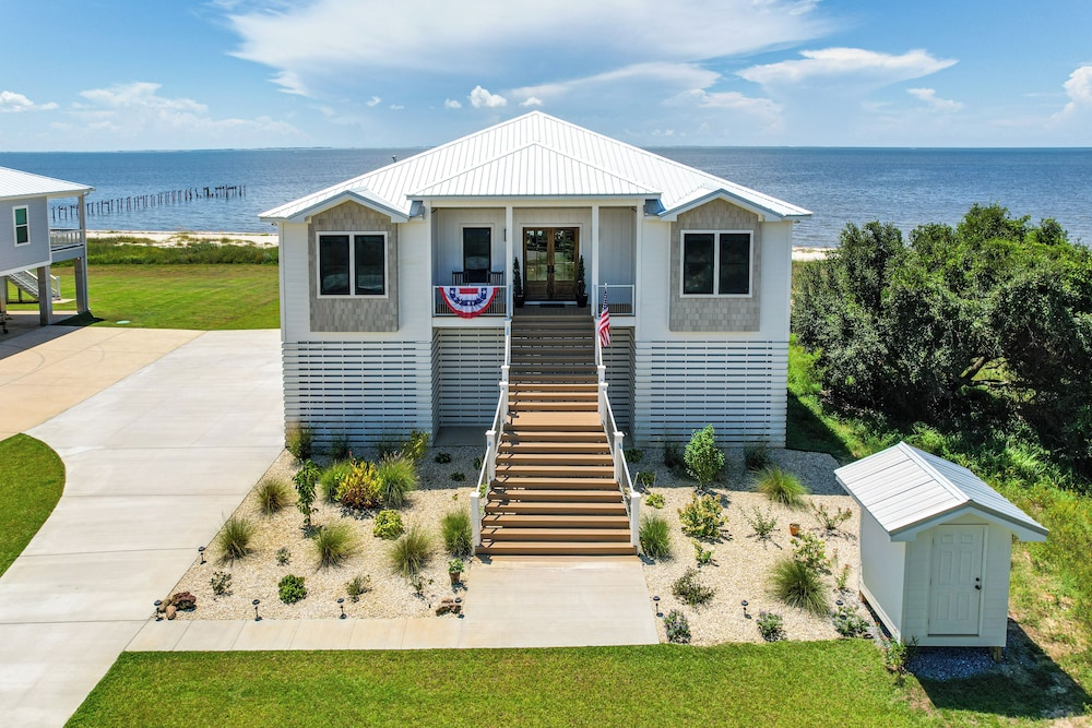 Luxury Beachfront Living! Epic Ocean Springs Home