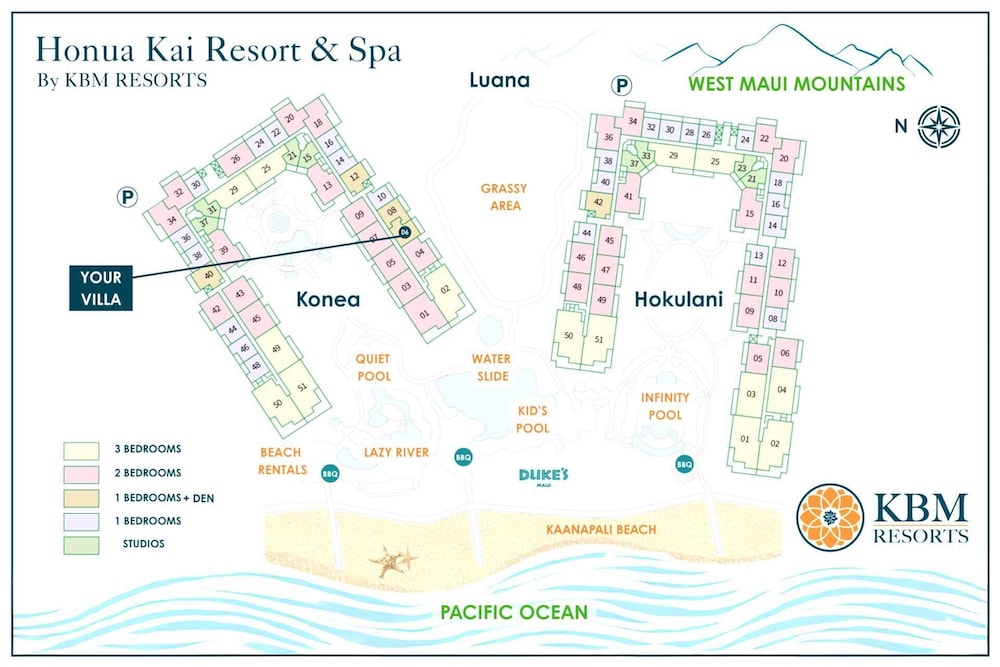 Honua Kai Konea 2 Free Rental Cars KBM Resorts Family Friendly 2 Units, 3 Bedrooms Ml-1436