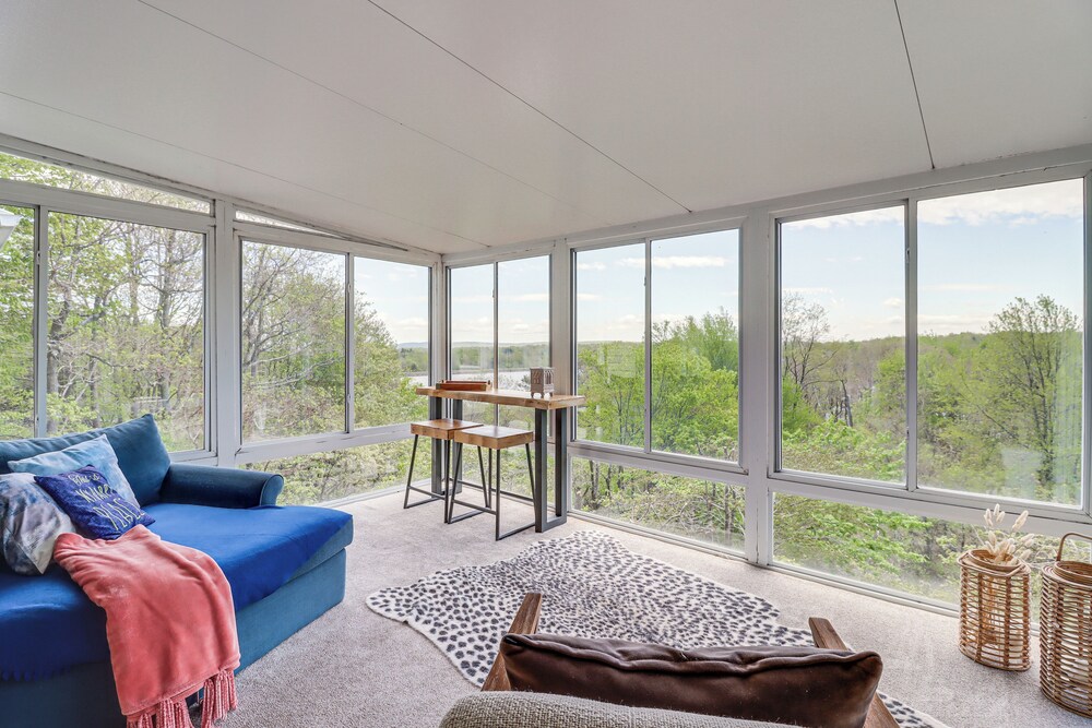 Lake-view Gem w/ Game Room in Long Pond!