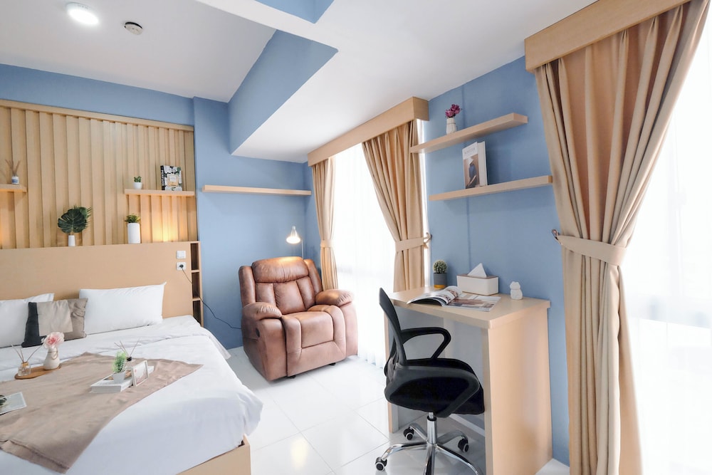 Blue Toned 1Br Apartment At Tokyo Riverside Pik 2