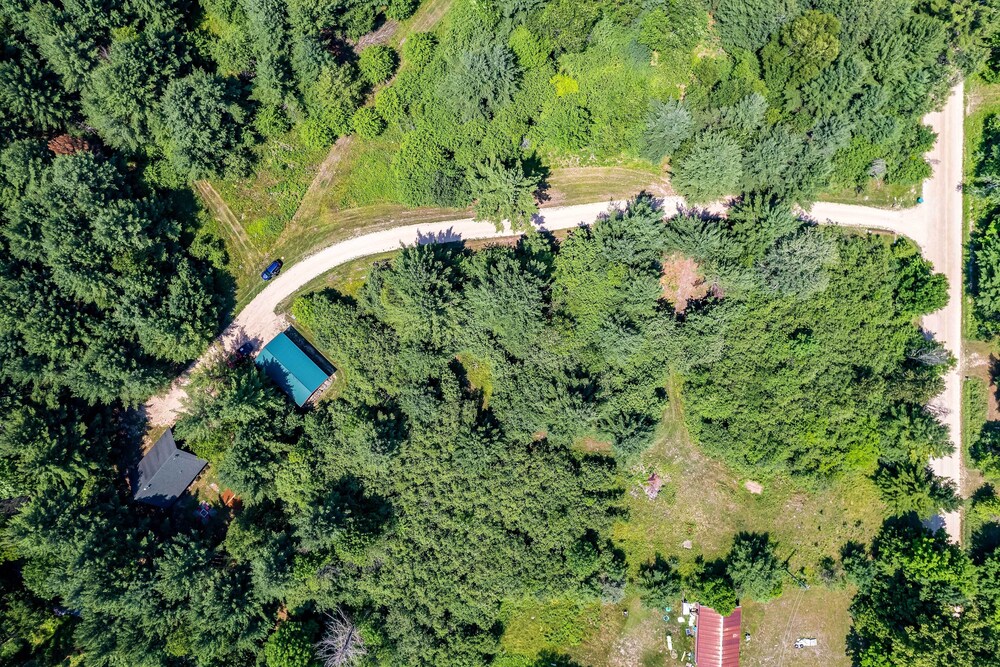 Secluded Log Cabin in NW Michigan: Hot Tub Deck - Property Image 2
