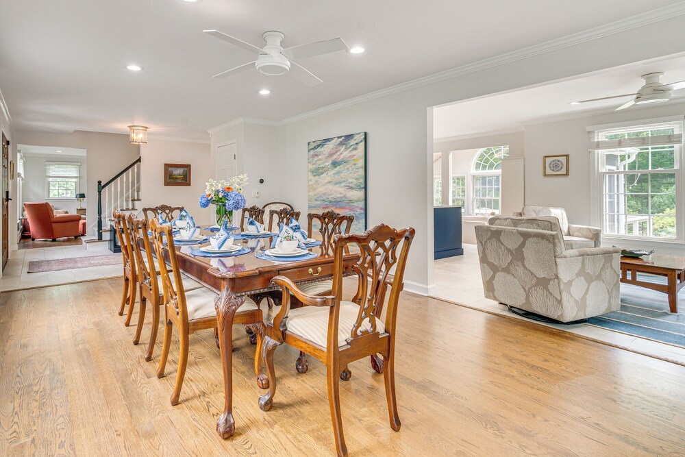 Pool, Gardens & Hot Tub: Luxe Sandy Hook Home!