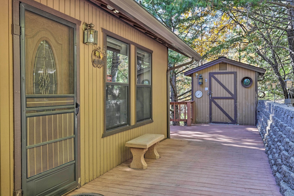 Deck w/ Forest Views: Quiet Twain Harte Cabin! view 4