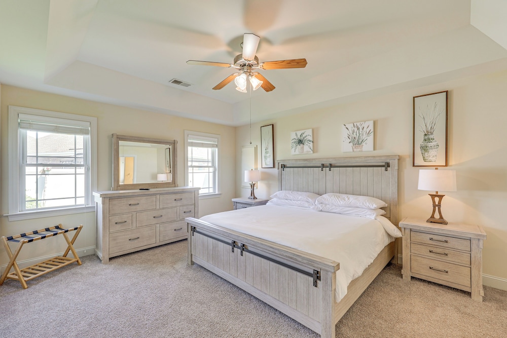 5 Mi to Rocky Mount Mills: Modern Retreat w/ Patio