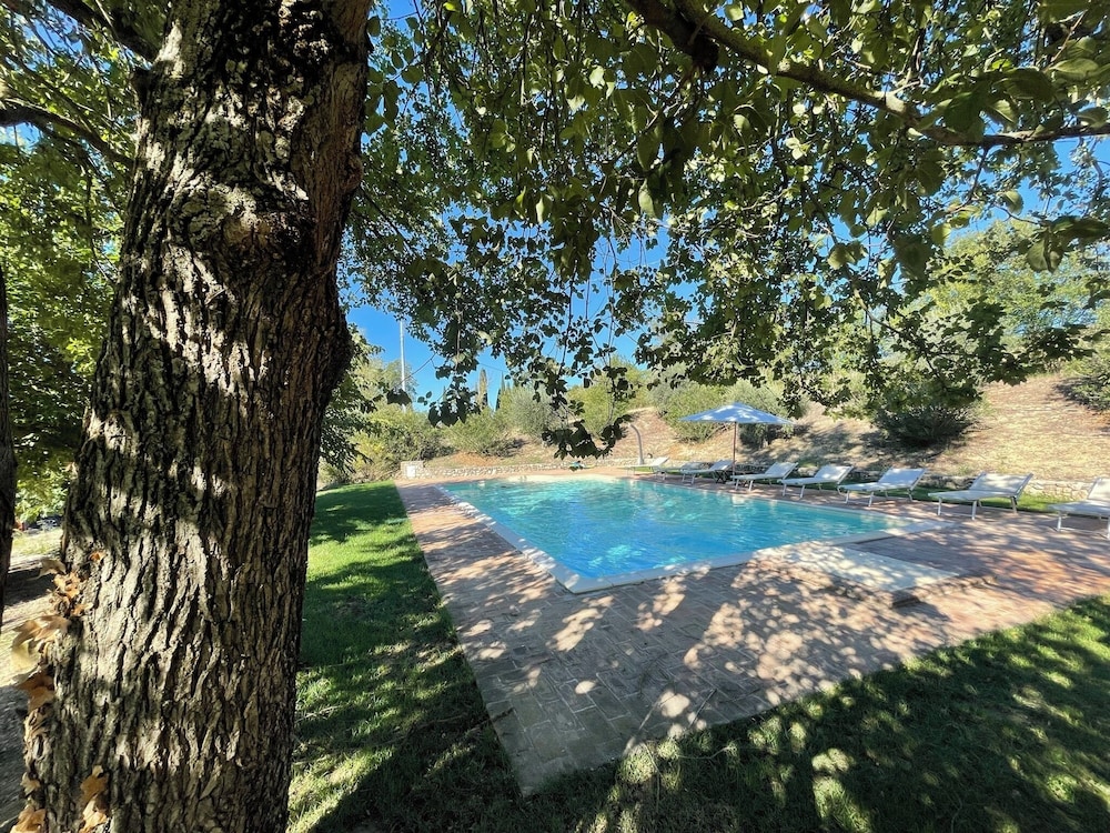 Detached Villa With Games Room, Pool, and Panoramic Views in San Damiano