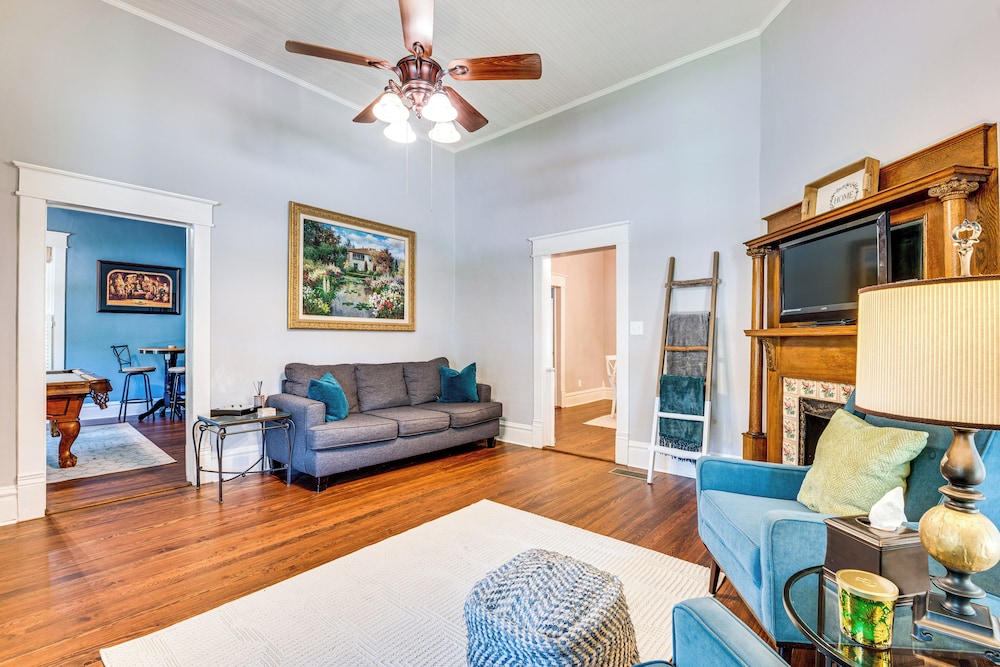 Walk to Mcdonough Square: Historic Home w/ Yard!