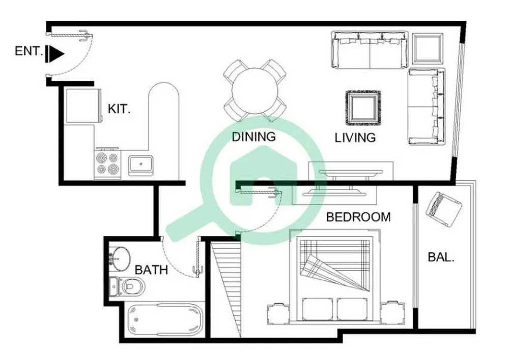 Cozy 1BR Gem in Marina With City Views