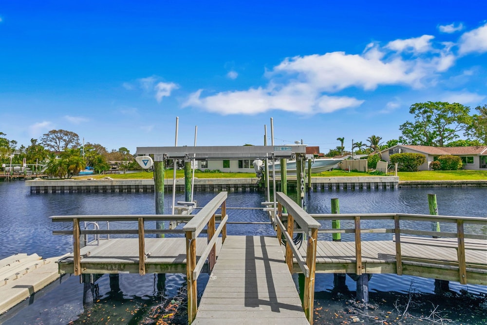 Waterfront Pool Pickleball Court Game Room